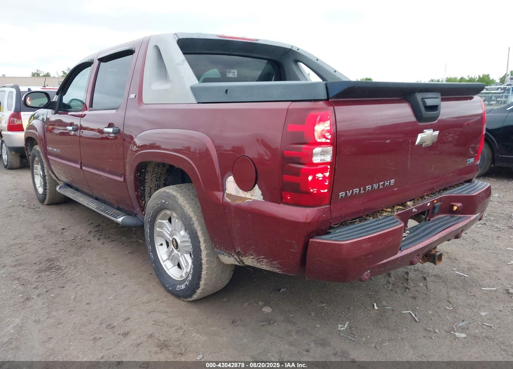 2008 CHEVROLET AVALANCHE 1500 LT VIN: 3GNFK12348G236490