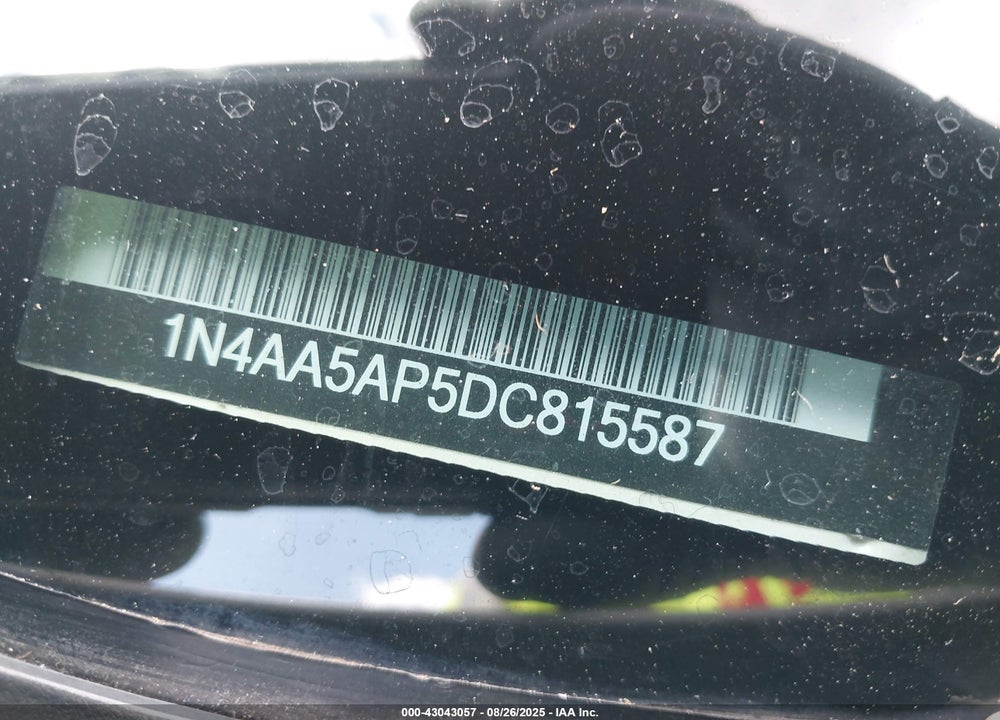 2013 NISSAN MAXIMA 3.5 S VIN: 1N4AA5AP5DC815587