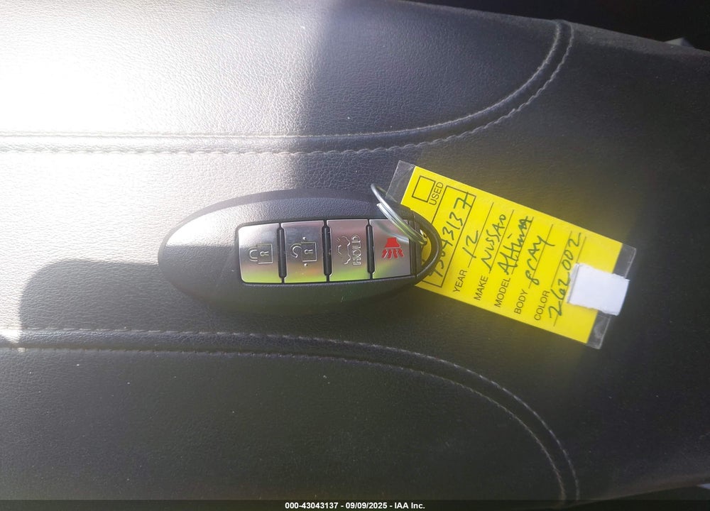 2012 NISSAN ALTIMA VIN: 1N4AL2EPXCC262002