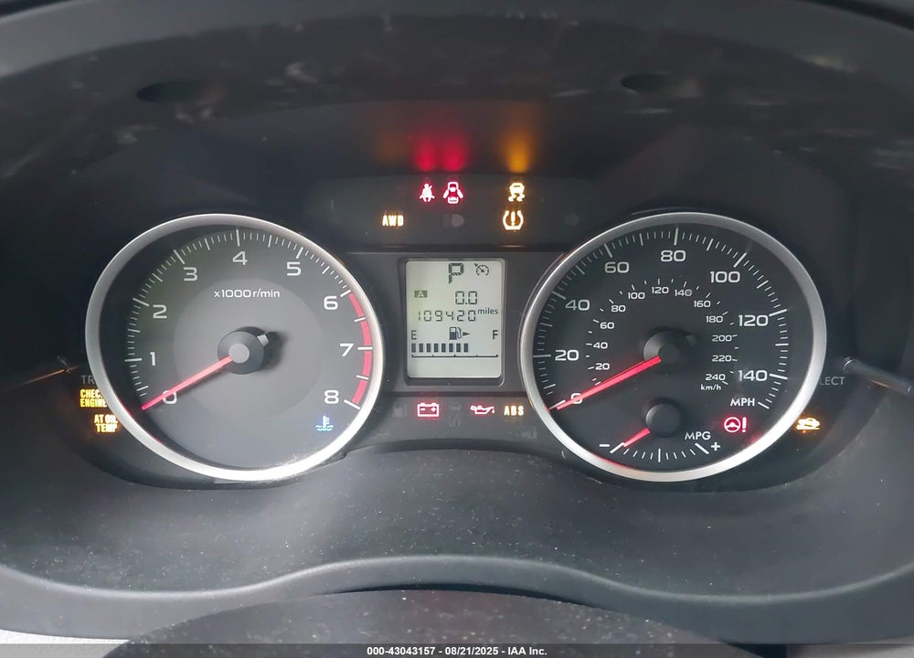 2014 SUBARU FORESTER VIN: JF2SJAAC2EH541162