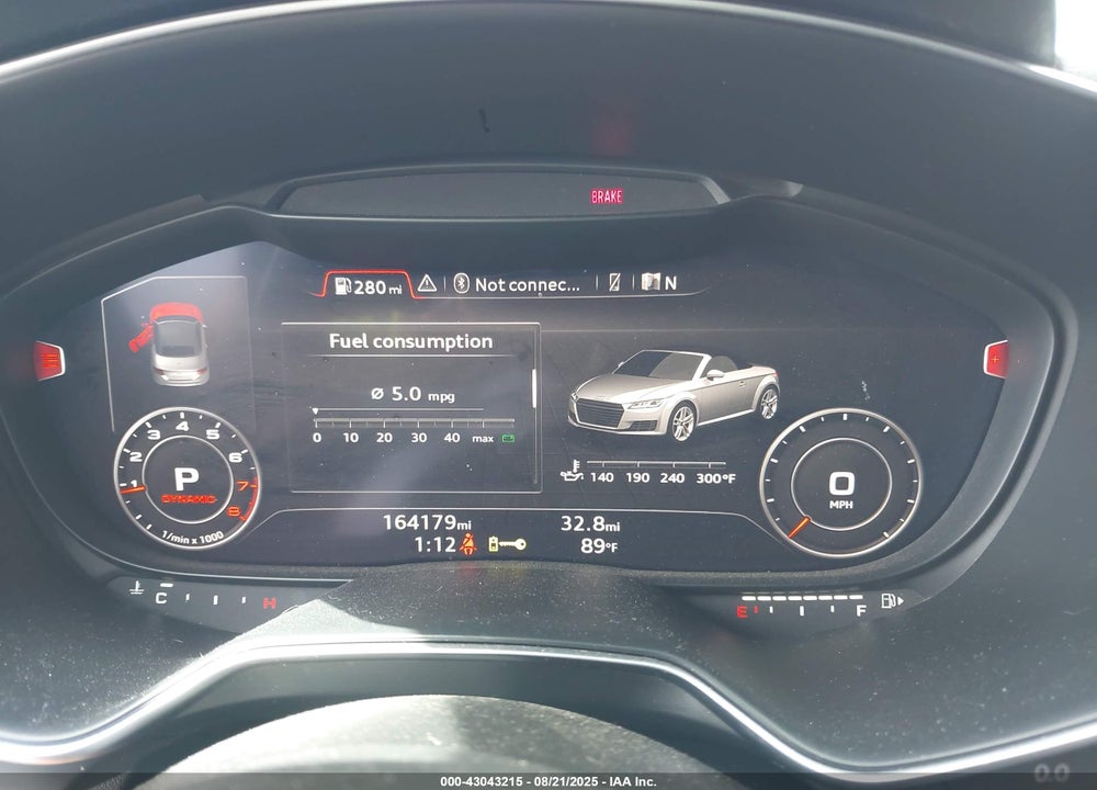 2016 AUDI TT VIN: TRUT5CFV2G1012423