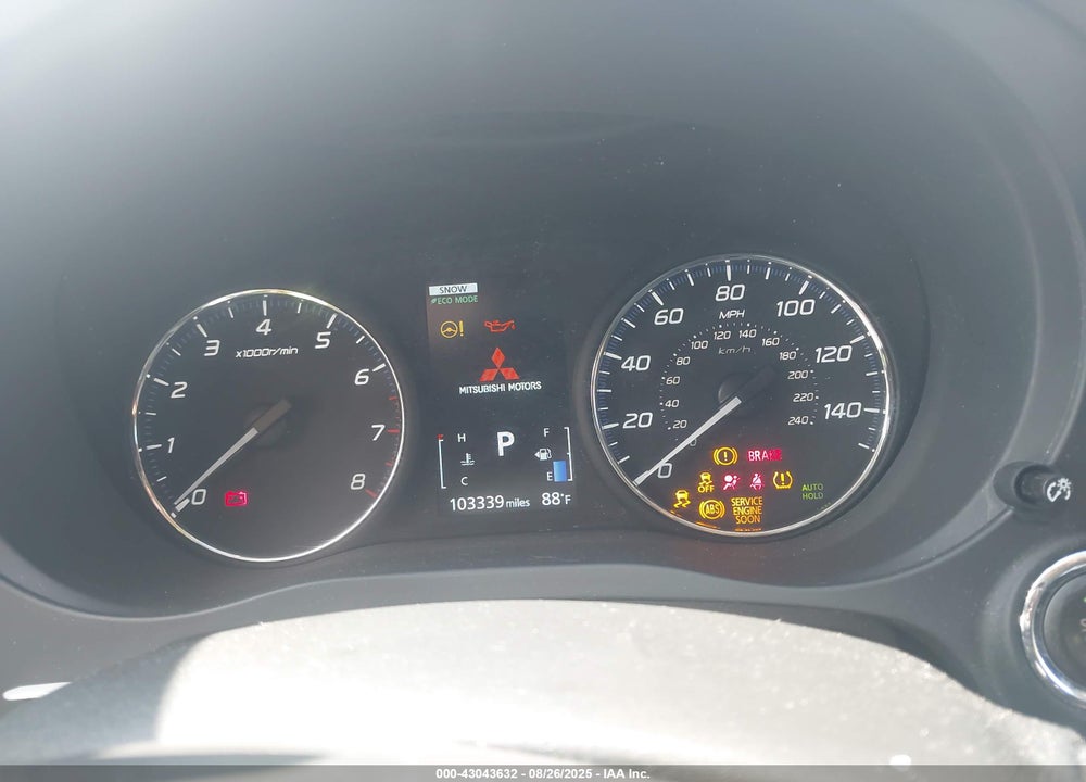 2019 MITSUBISHI OUTLANDER VIN: JA4AZ3A35KZ044654