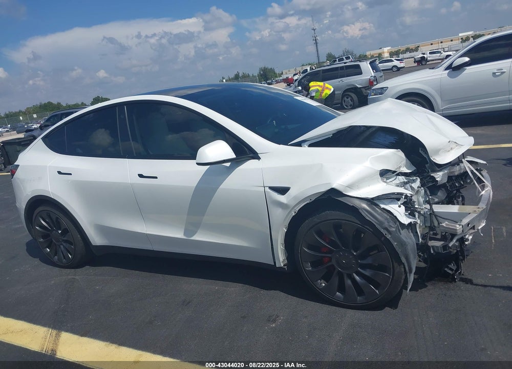 2022 TESLA MODEL Y VIN: 7SAYGDEFXNF567637