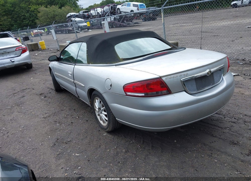 2002 CHRYSLER SEBRING LXI VIN: 1C3EL55R52N239216