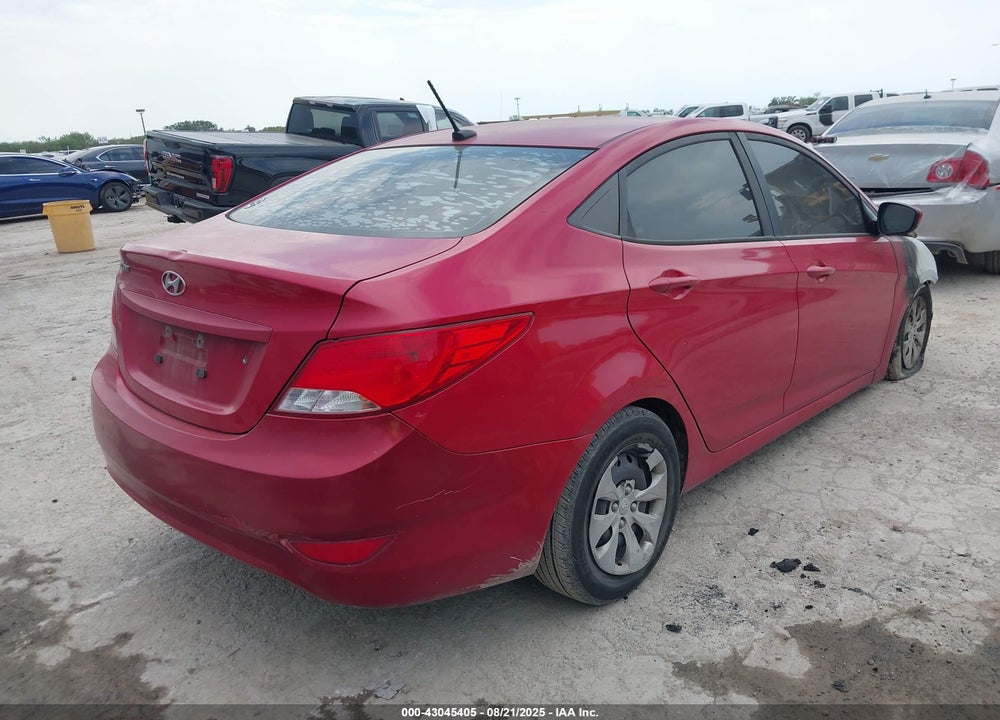 2016 HYUNDAI ACCENT VIN: KMHCT4AEXGU072702