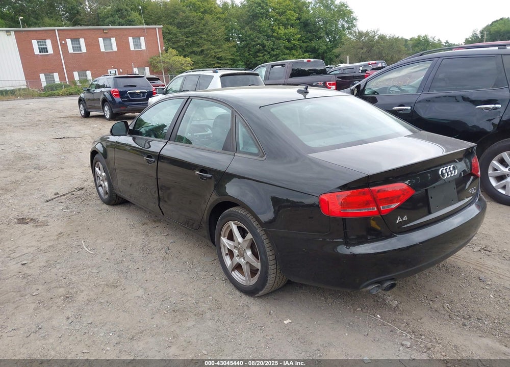 2009 AUDI A4 2.0T PREMIUM VIN: WAULF78K59N031221