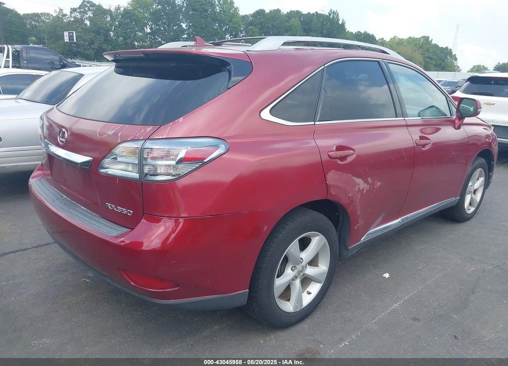 2012 LEXUS RX 350 VIN: 2T2ZK1BA7CC069139