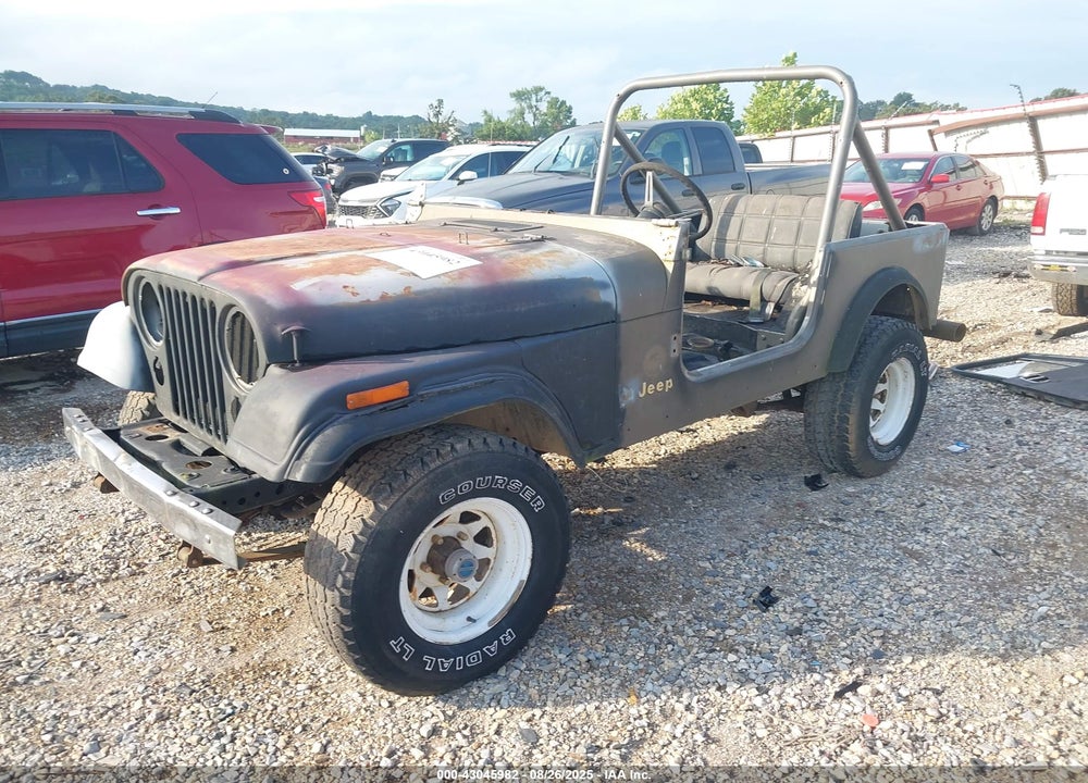 1983 JEEP CJ7 VIN: 1JCCM87E6DT054634