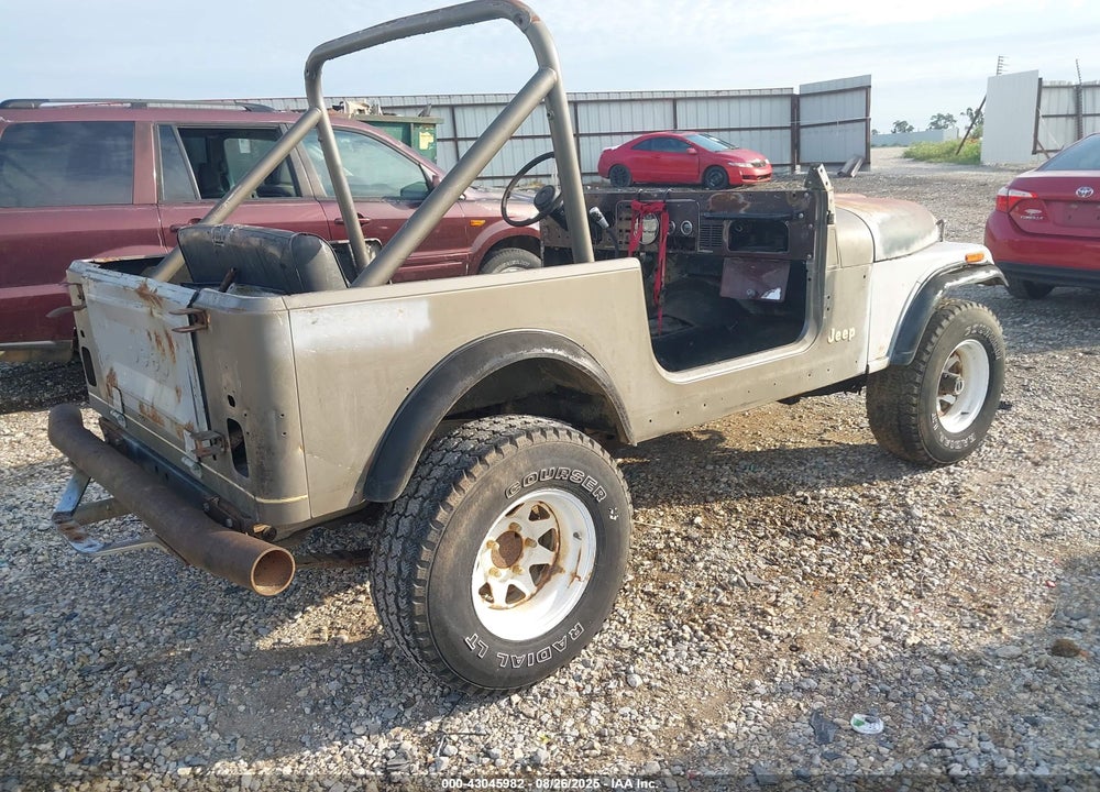 1983 JEEP CJ7 VIN: 1JCCM87E6DT054634