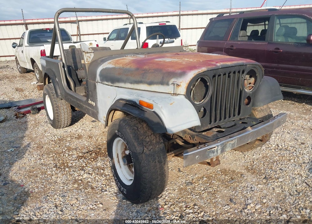 1983 JEEP CJ7 VIN: 1JCCM87E6DT054634