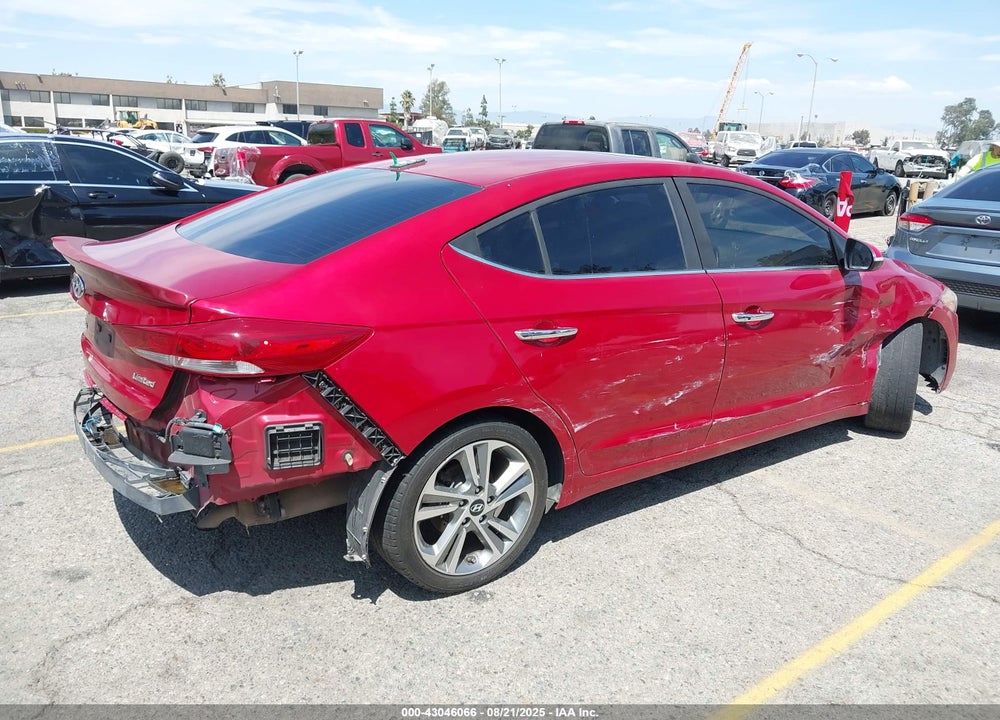 2017 HYUNDAI ELANTRA VIN: KMHD84LFXHU160887
