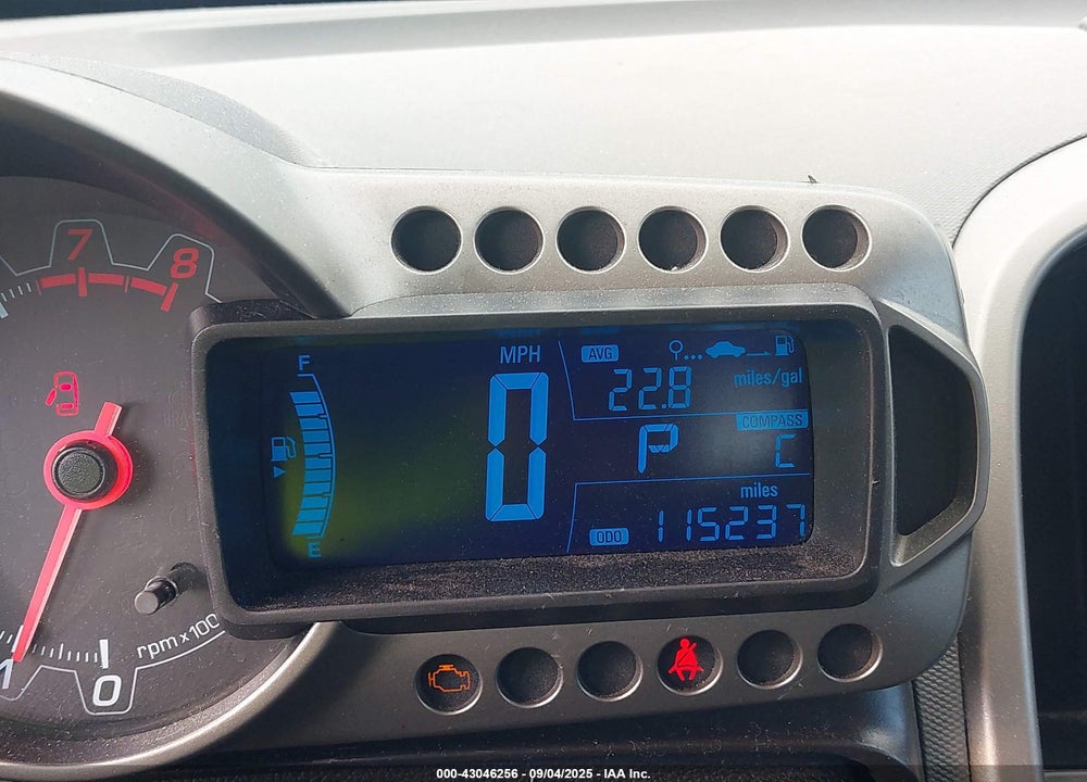 2013 CHEVROLET SONIC LT AUTO VIN: 1G1JC5SG7D4198506