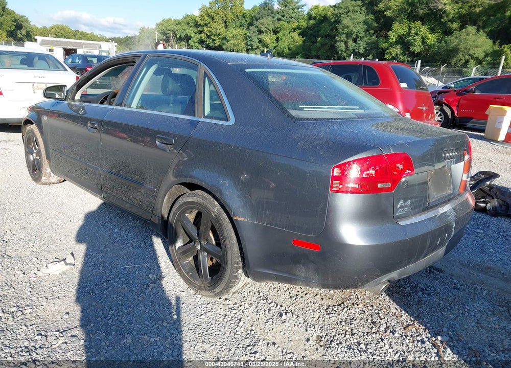 2007 AUDI A4 VIN: WAUDH78E77A211412