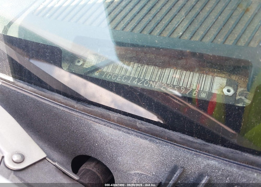 1992 CHEVROLET GMT-400 C1500 VIN: 1GCEC14Z0NE225976
