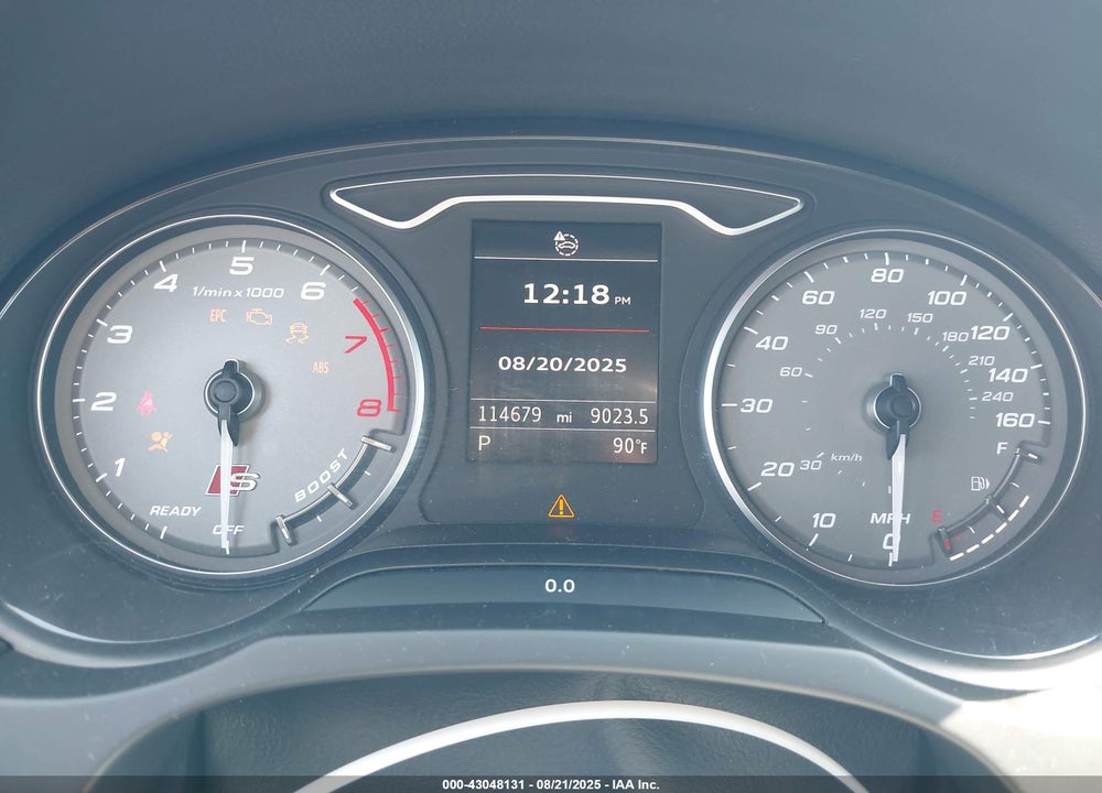 2017 AUDI S3 VIN: WAUB1GFF9H1034080