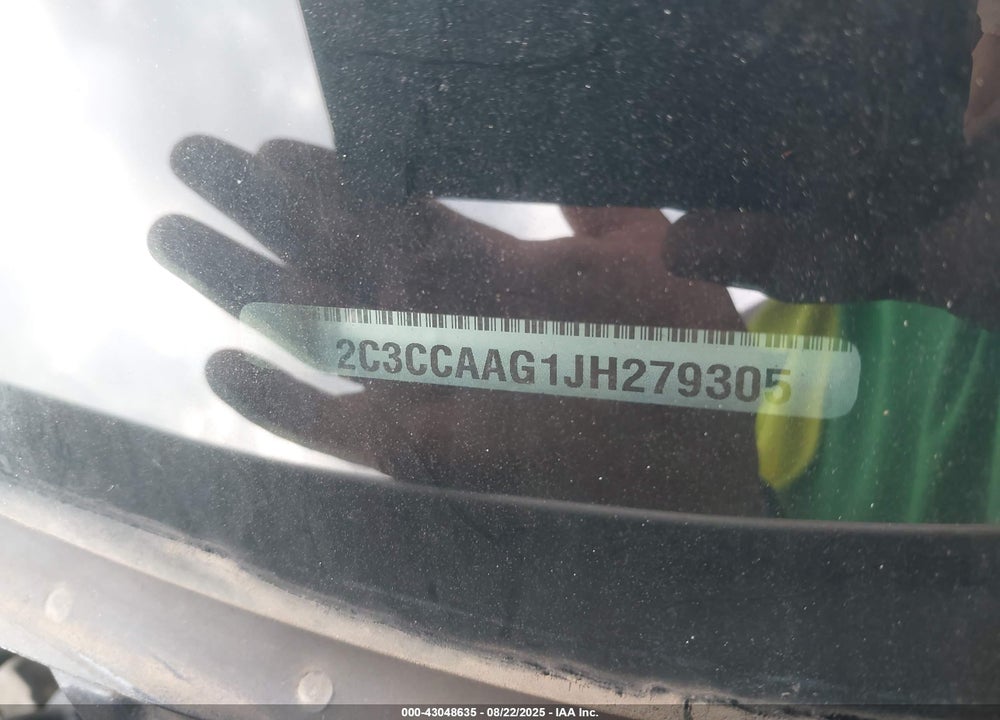 2018 CHRYSLER 300 VIN: 2C3CCAAG1JH279305