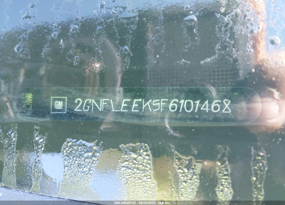 2015 CHEVROLET EQUINOX VIN: 2GNFLEEK5F6101468