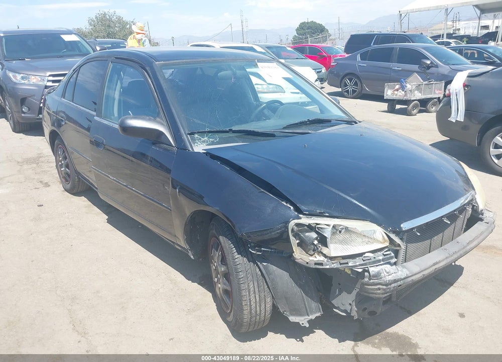 2002 HONDA CIVIC LX VIN: 2HGES165X2H587770
