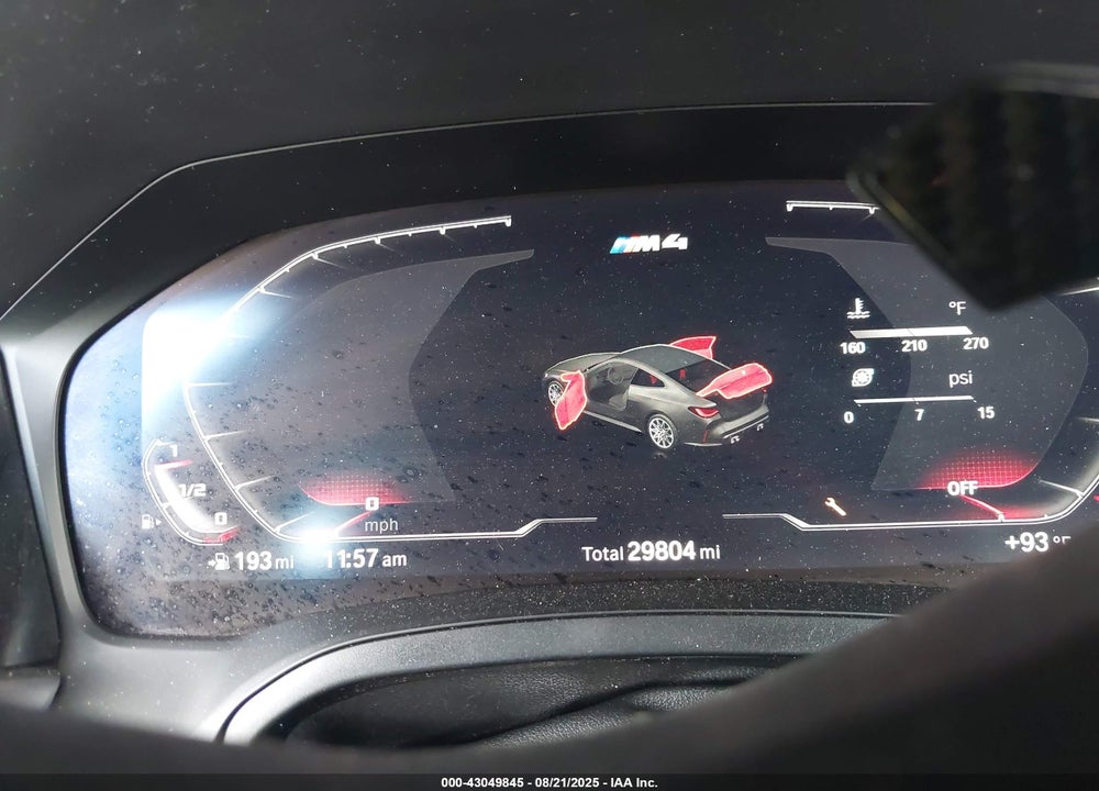 2021 BMW M4 COMPETITION VIN: WBS33AZ08MCF98125