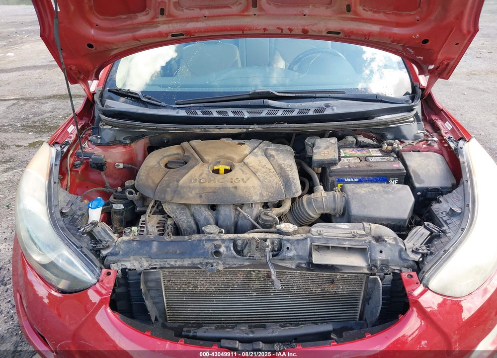 2012 HYUNDAI ELANTRA VIN: KMHDH4AE5CU249334