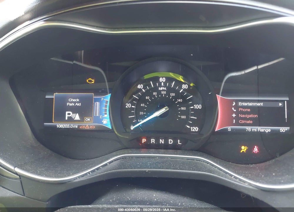 2016 FORD FUSION ENERGI TITANIUM VIN: 3FA6P0SU0GR402333