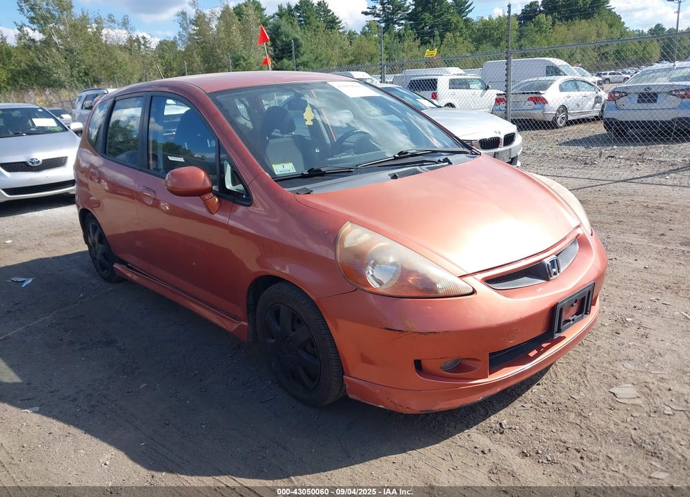 2007 HONDA FIT SPORT VIN: JHMGD38667S015354