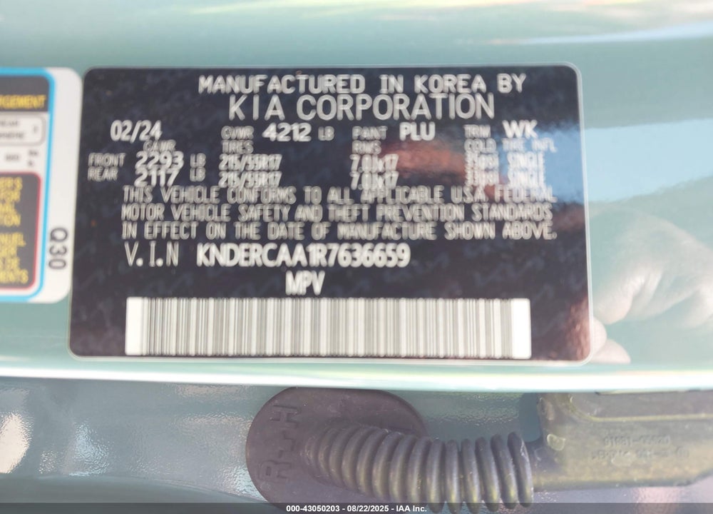 2024 KIA SELTOS VIN: KNDERCAA1R7636659