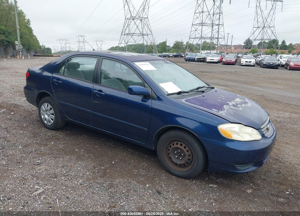 2003 TOYOTA COROLLA LE VIN: 2T1BR32EX3C041755