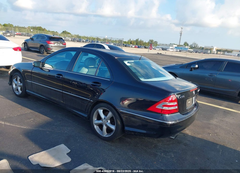 2005 MERCEDES-BENZ C 230 KOMPRESSOR SPORT VIN: WDBRF40J05F679910