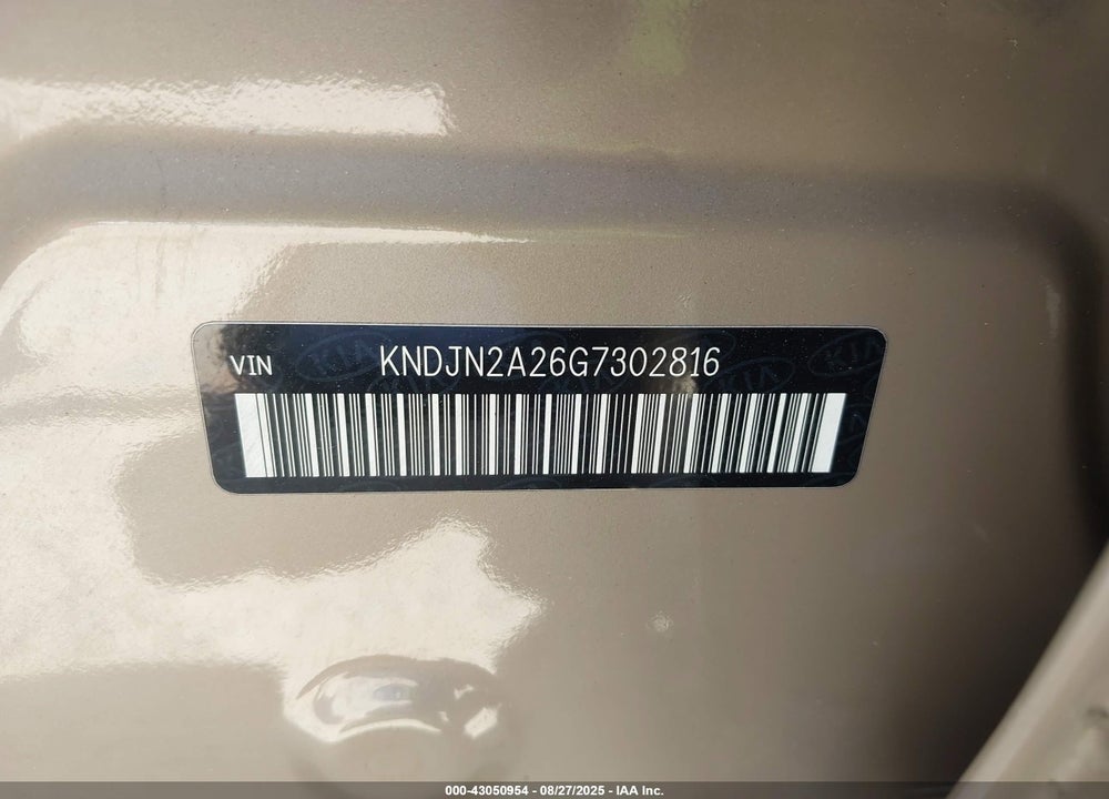 2016 KIA SOUL VIN: KNDJN2A26G7302816