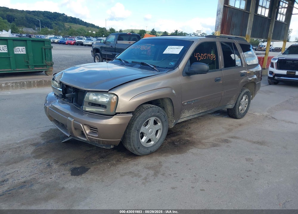 2002 CHEVROLET TRAILBLAZER LS VIN: 1GNDT13S122380234