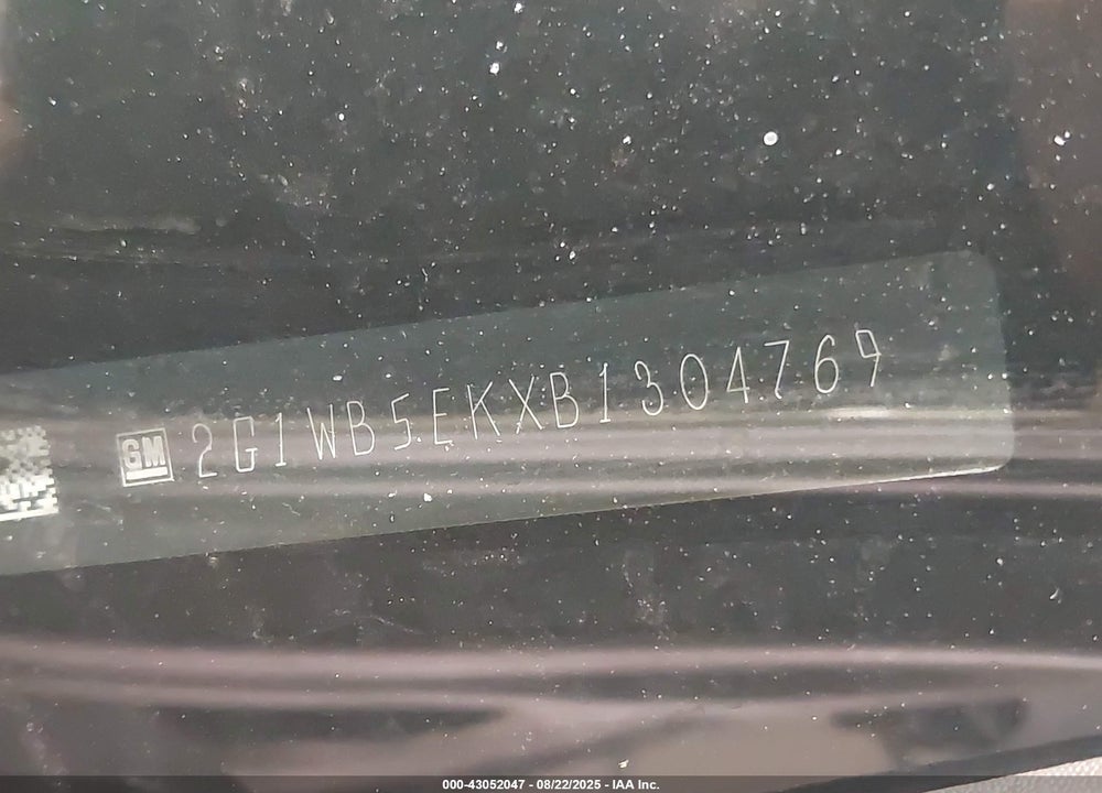 2011 CHEVROLET IMPALA VIN: 2G1WB5EKXB1304769