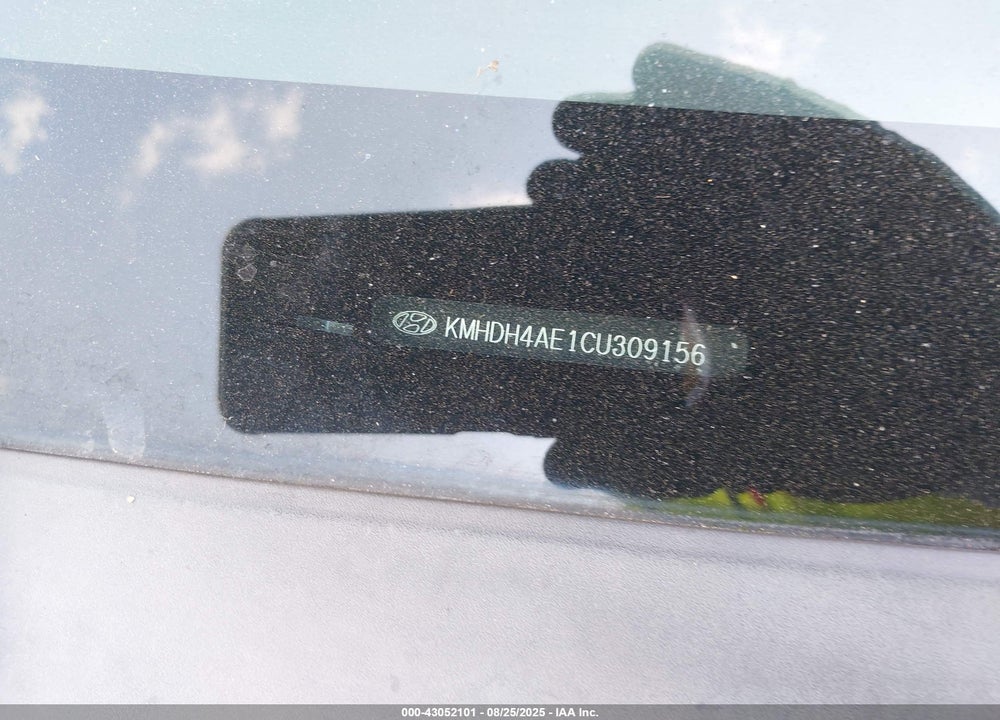 2012 HYUNDAI ELANTRA VIN: KMHDH4AE1CU309156