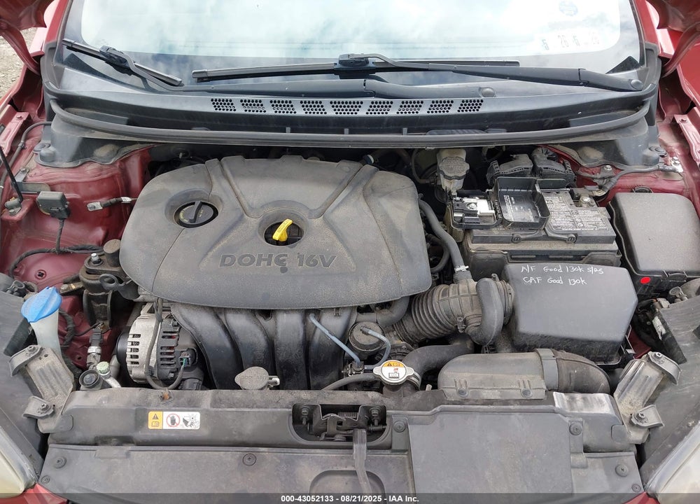 2016 HYUNDAI ELANTRA VIN: 5NPDH4AEXGH743998