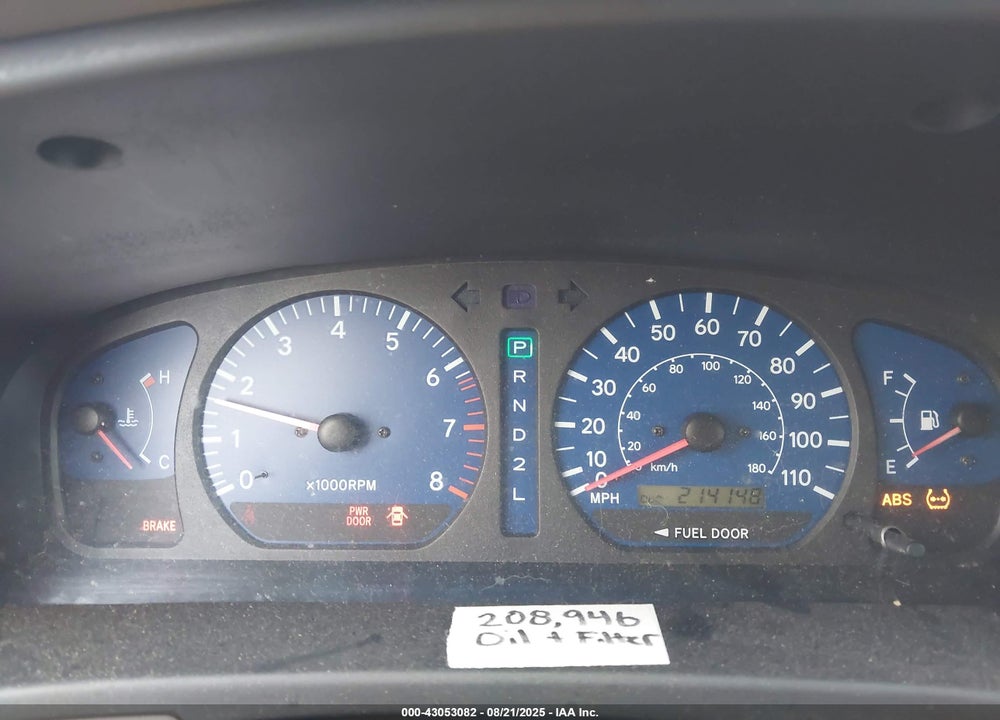 2002 TOYOTA SIENNA LE VIN: 4T3ZF13C32U469194