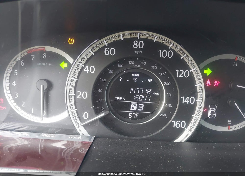2013 HONDA ACCORD VIN: 1HGCR2F3XDA156774