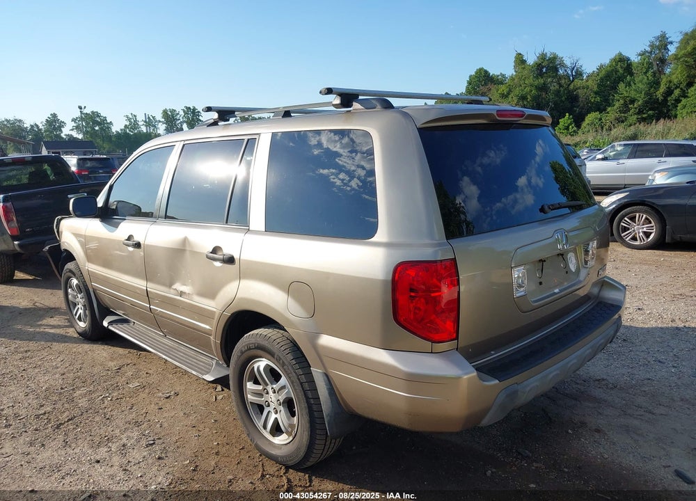 2005 HONDA PILOT EX-L VIN: 2HKYF18525H510450