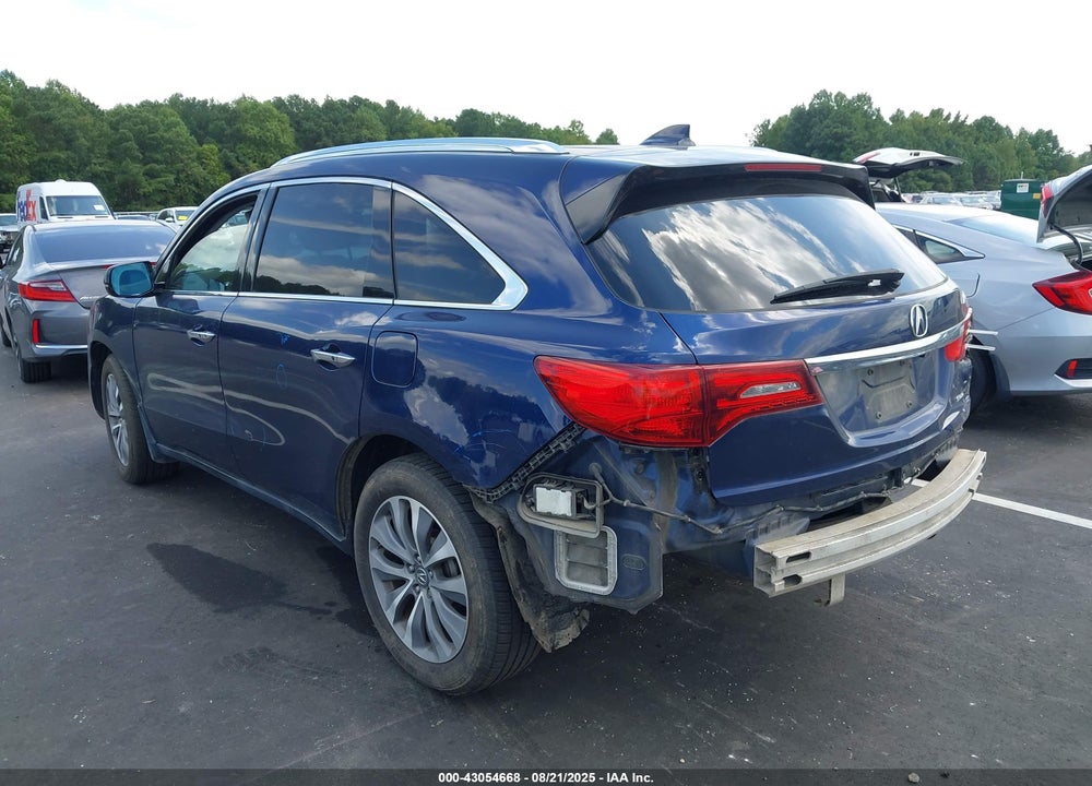 2015 ACURA MDX VIN: 5FRYD4H46FB007744