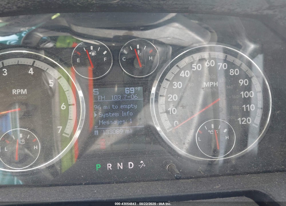 2009 DODGE RAM 1500 VIN: 1D3HV13T29J505200