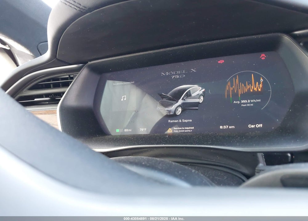 2018 TESLA MODEL X VIN: 5YJXCAE24JF137323