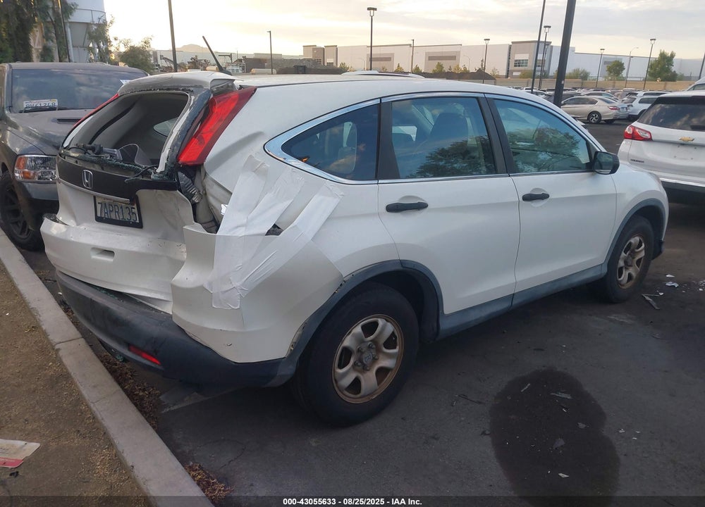 2013 HONDA CR-V LX VIN: 5J6RM3H36DL038648