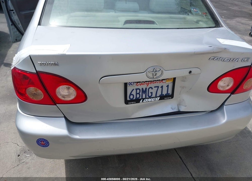 2008 TOYOTA COROLLA LE VIN: 1NXBR32E68Z007348