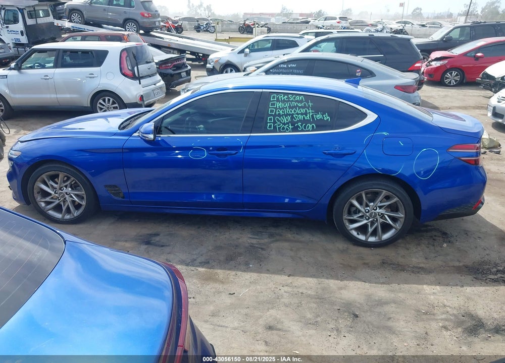 2022 GENESIS G70 2.0T RWD VIN: KMTG34TA4NU093978