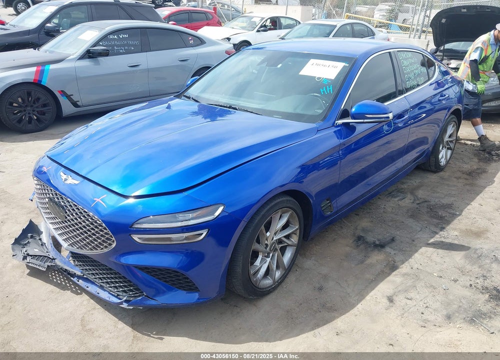 2022 GENESIS G70 2.0T RWD VIN: KMTG34TA4NU093978