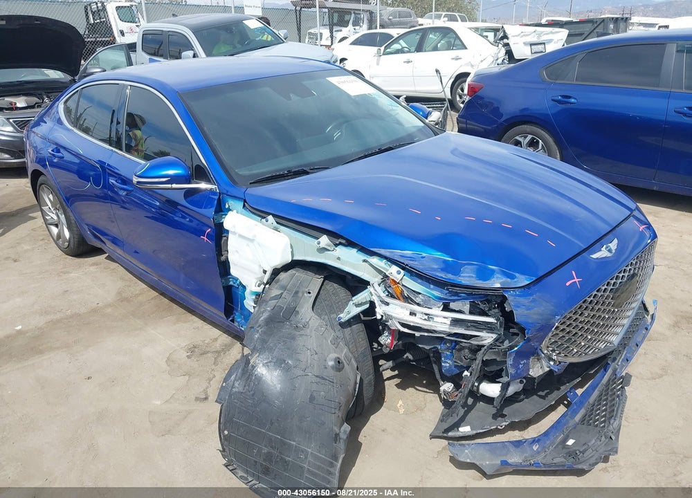 2022 GENESIS G70 2.0T RWD VIN: KMTG34TA4NU093978
