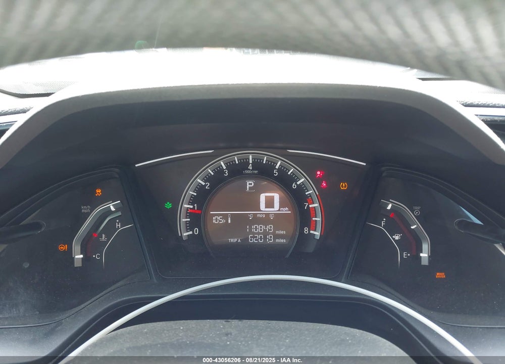 2017 HONDA CIVIC VIN: 2HGFC2F58HH574841
