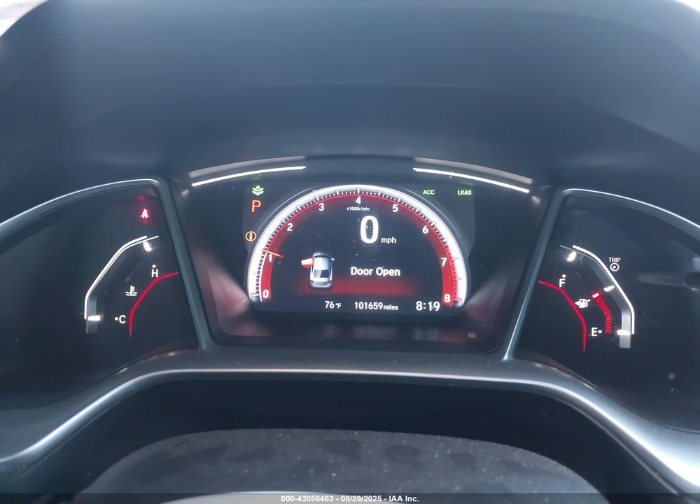 2019 HONDA CIVIC VIN: 19XFC2F80KE214586