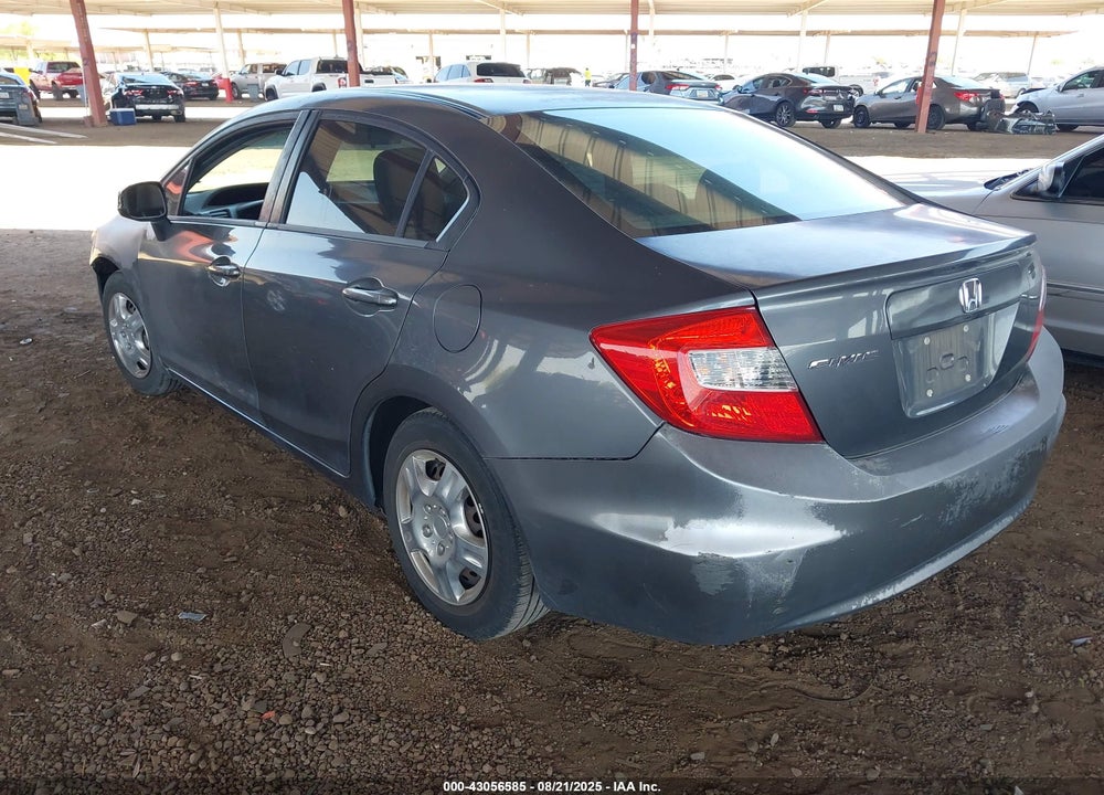 2012 HONDA CIVIC LX VIN: 19XFB2F58CE325509