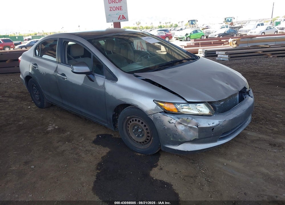2012 HONDA CIVIC LX VIN: 19XFB2F58CE325509
