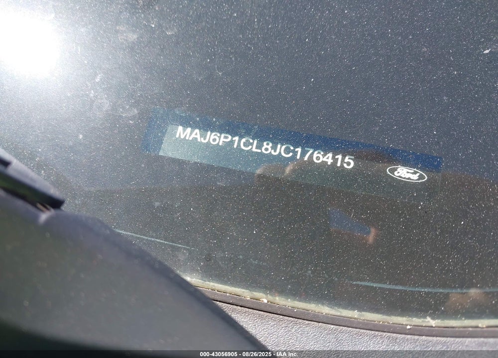 2018 FORD ECOSPORT VIN: MAJ6P1CL8JC176415